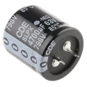 Cornell-Dubilier 4.7 mF Cylindrical Can Polar Aluminium Capacitor 63V Radial Lead SLPX472M063E3P3