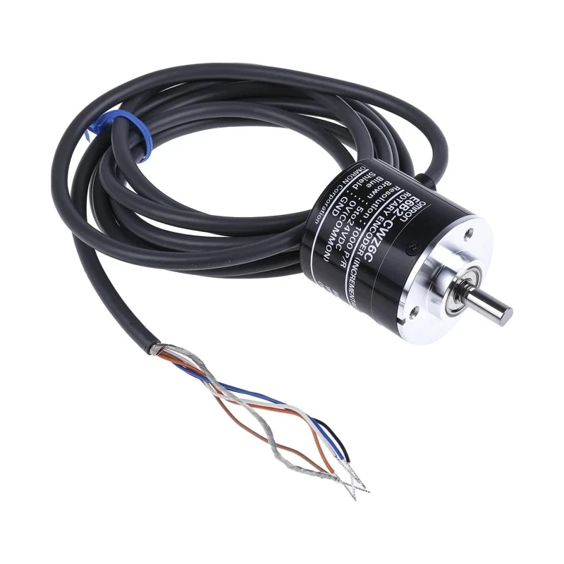 Omron E6B2 Series Incremental Encoder 24V DC 1000 PPR NPN Open Collector Signal Solid Shaft 6 mm E6B2-CWZ6C 1000P/R 2M
