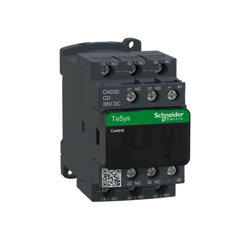 Schneider Electric CAD Contactor, 36V Coil Voltage, 5-Pole, 10 A Contact Current, 690V DC Control Relay CAD32CD