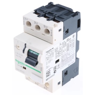 Schneider Electric Motor Protection Circuit Breaker 1.6A, 2.5A, 690V, Thermal Magnetic Sensing, 3 Poles GV2RT07