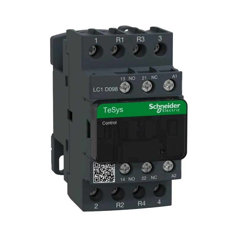 Schneider Electric LC1D Contactor, 230V AC Coil, 4-Pole, 20A 240V, 2 NO/2 NC, 690V AC/DC LC1D098U7