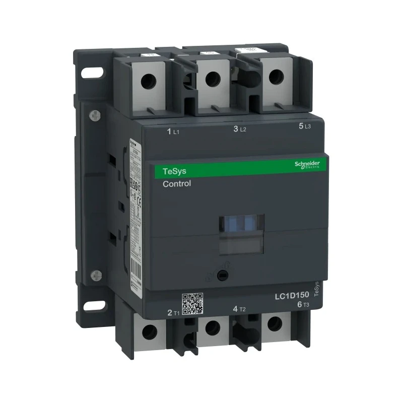 Schneider Electric LC1D Contactor, 24V DC Coil, 3-Pole, 150 A, 40 kW Power Rating LC1D1506BD