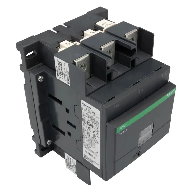 Schneider Electric LC1D Contactor, 110V AC Coil, 3-Pole, 150 A, 80 kW Power Rating, 3 NO Auxiliary Contacts, 1 kV LC1D1506F7