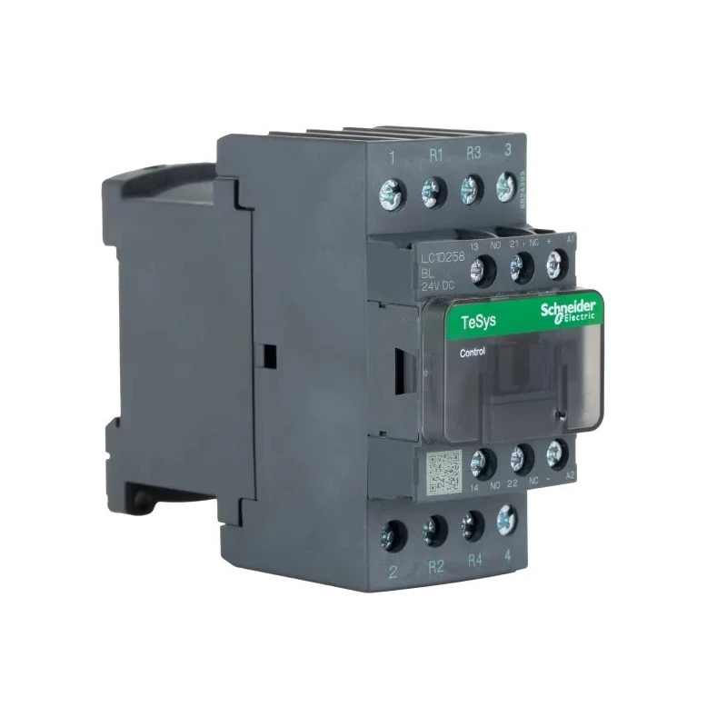 Schneider Electric LC1D Contactor, 24V dc Coil, 4-Pole, 40A Contact Current, 2 NO/2 NC, 690V AC/DC LC1D258BL