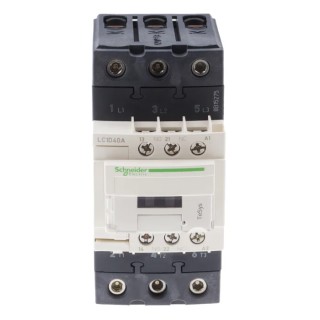 Schneider Electric LC1D Contactor 3-Pole 40A 30kW Motor Control with 220V AC Coil LC1D40AM7