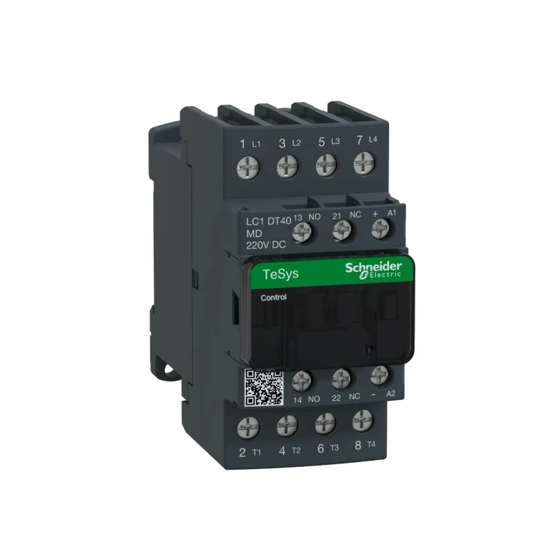 Schneider Electric Load Control Contactor LC1DT40MD 4-Pole 40A 220V DC Coil 690V AC/DC 4 NO