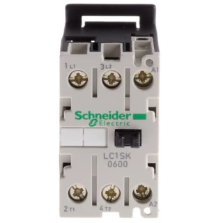 Schneider Electric LC1S Contactor, 24V AC Coil, 2-Pole, 6A, 2 NO, 690V AC LC1SK0600B7