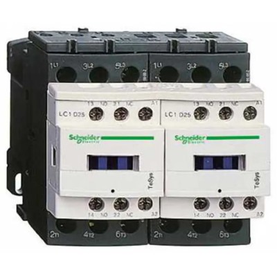 Schneider Electric TeSys D Reversing Contactor 230V AC Coil, 3-Pole, 9A, 5.5 kW, 3 NO Contacts LC2D09U7V