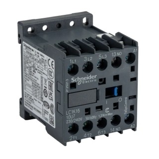 Schneider Electric LC1K Contactor, 230V AC Coil, 3-Pole, 16A 240V, 3 NO Auxiliary Contacts, 690V AC 