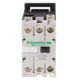 Schneider Electric LC1S Contactors 2-Pole 6A 2.2 kW 240V AC Coil LC1SK0600U7