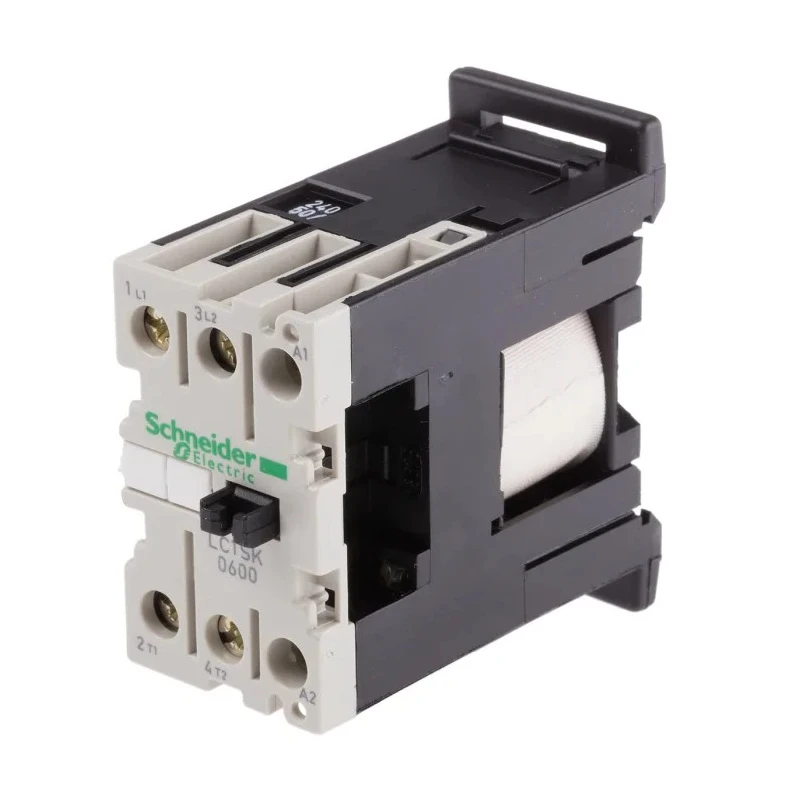 Schneider Electric LC1S Contactors 2-Pole 6A 2.2 kW 240V AC Coil LC1SK0600U7