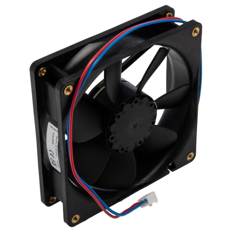 ebm-papst 3400 N Series Axial Fan, 12V DC, 2.2 W, 2700 RPM, 84 m³/h Air Flow, Protection, 92 mm Frame Size, Ball Bearing IP68