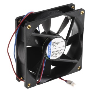 ebm-papst 3400 N Series Axial Fan 24V DC 2.3W 84 m³/h IP20 92 mm Rectangular Frame 