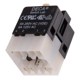 RS PRO Contact & Light Block for Use with ADA16E Series 250 V ac 2 NO/2 NC ADA16E