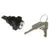 RS PRO IP65 Rated 5A 2-Way Latching Key Switch with Square Bezel, Silver Contacts, 250V AC 30V DC IP65 IP Rating IP65