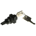 RS PRO IP65 Rated 5A 2-Way Latching Key Switch with Square Bezel, Silver Contacts, 250V AC 30V DC IP65 IP Rating IP65