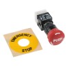 RS PRO Emergency Stop Push Button Panel Mount 16 mm Cutout DPDT IP65 745-2442
