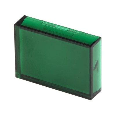 RS PRO Green Rectangular Push Button Lens for Use with ADA16 Series 745-2512