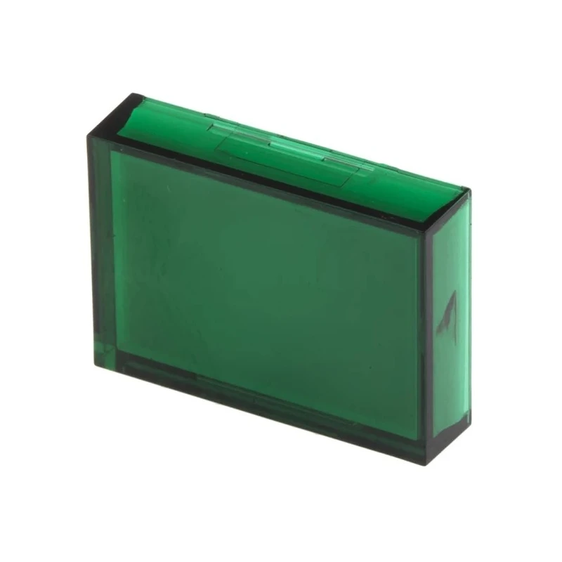 RS PRO Green Rectangular Push Button Lens for Use with ADA16 Series 745-2512