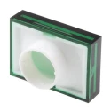 RS PRO Green Rectangular Push Button Lens for Use with ADA16 Series 745-2512