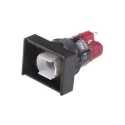 RS PRO Illuminated Momentary Push Button Switch SPDT Panel Mount 16 mm Cutout IP40 250V 5A 745-2562
