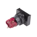 RS PRO Illuminated Momentary Push Button Switch SPDT Panel Mount 16 mm Cutout IP40 250V 5A 745-2562