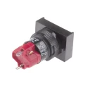 RS PRO Illuminated Push Button Switch Latching Panel Mount 16 mm Cutout SPDT 5A 250V AC 745-2565