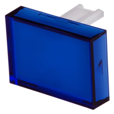 RS PRO Blue Rectangular Push Button Lens for Use with SD16 Series 745-2578