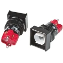 RS PRO Illuminated Momentary Push Button Switch Panel Mount 16 mm Cutout SPDT 5A 250V AC 745-2568