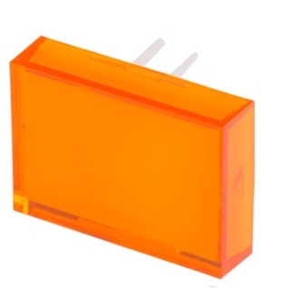 RS PRO Orange Rectangular Push Button Lens for Use with SD16 Series 745-2580