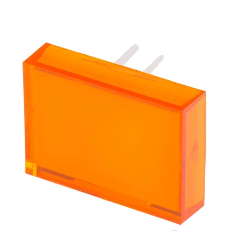 RS PRO Orange Rectangular Push Button Lens for Use with SD16 Series 745-2580