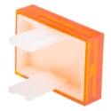 RS PRO Orange Rectangular Push Button Lens for Use with SD16 Series 745-2580