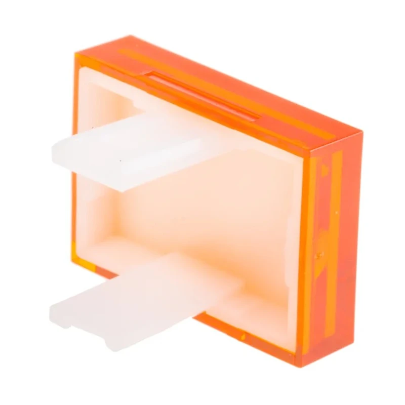 RS PRO Orange Rectangular Push Button Lens for Use with SD16 Series 745-2580