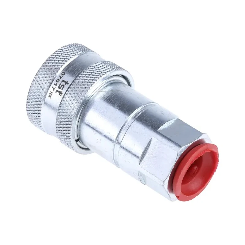 RS PRO Steel Hydraulic Quick Connect Coupling Female BSP 3/8 in 300 bar Ball Lock Passivated Zinc Plated 745-4716