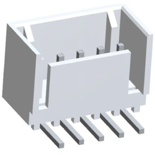 TE Connectivity MTA-100 Series Right Angle Through Hole PCB Header, 5 Contact 2.54 mm Pitch 1 Row Shrouded 2-644488-5