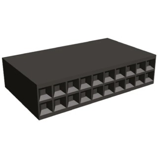 TE Connectivity AMPMODU MOD IV Female Connector Housing 20 Way 2 Row Straight 2.54 mm Pitch 1-87456-6