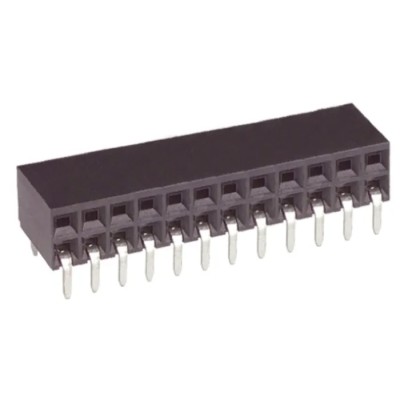 TE Connectivity AMPMODU Mod II Series Right Angle Through Hole PCB Socket, 10-Contact, 2 Row, 2.54 mm Pitch 6-5535512-4