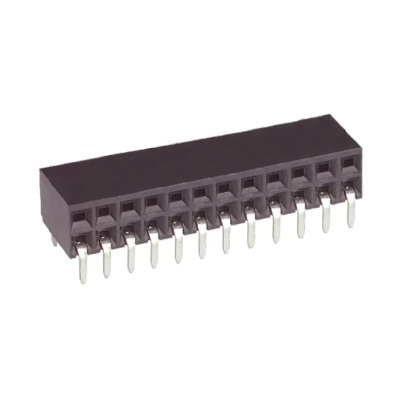 TE Connectivity AMPMODU Mod II Series Right Angle Through Hole PCB Socket, 10-Contact, 2 Row, 2.54 mm Pitch 6-5535512-4