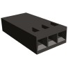 TE Connectivity AMPMODU MOD IV Female Connector Housing 2.54 mm Pitch 3 Way 1 Row Straight 87499-6