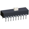TE Connectivity PCB Slide Switch DPDT Latching 300mA Nylon ASE Series 3-1825010-7