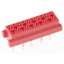 TE Connectivity Micro-MaTch Series Straight Through Hole PCB Socket, 10-Contact, 2 Row, 2.54 mm Pitch Solder 8-215079-0