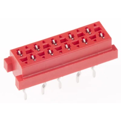 TE Connectivity Micro-MaTch Series Straight Through Hole PCB Socket, 10-Contact, 2 Row, 2.54 mm Pitch Solder 8-215079-0