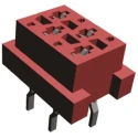 TE Connectivity Micro-MaTch Series Straight Through Hole PCB Socket, 4-Contact, 2 Row, 2.54 mm Pitch 7-215079-4