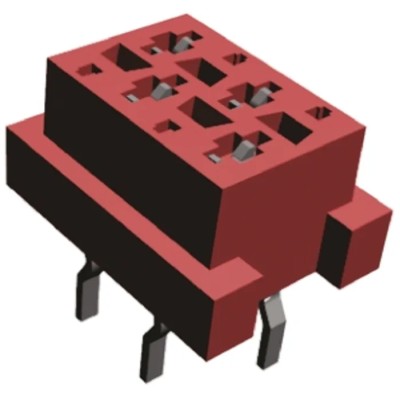 TE Connectivity Micro-MaTch Series Straight Through Hole PCB Socket, 4-Contact, 2 Row, 2.54 mm Pitch 7-215079-4
