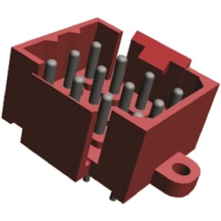 TE Connectivity Metrimate Series Straight Through Hole PCB Header 12 Contacts 5 mm Pitch 4 Row Shrouded 207120-9