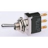 TE Connectivity Panel Mount Toggle Switch, On-On, SPDT, Solder Terminal, 250 V AC, 6A, Chrome Plated Brass 5-6437630-7