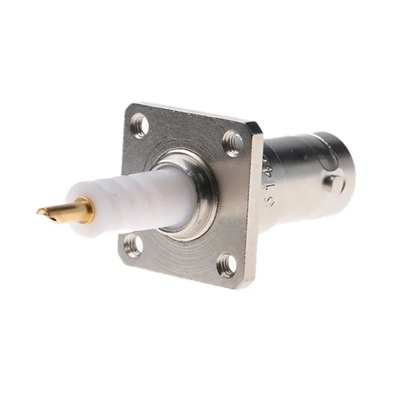 TE Connectivity Coaxial Connector Panel Mount Female SHV Straight Body Solder 51421-2
