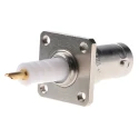 TE Connectivity Coaxial Connector Panel Mount Female SHV, Straight Body, Solder Termination 51421-2