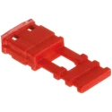 HARWIN M20 Jumper Straight Female 2 Way 1 Row 2.54 mm Pitch Closed Top Red M7681-05
