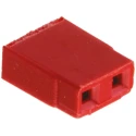 HARWIN Jumper Straight Female Red Open Top 2 Way 1 Row 2.54 mm Pitch M7566-05